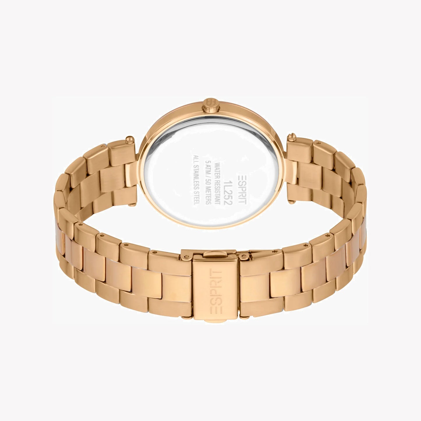 Esprit Women's Rose Gold Stainless Steel Watch, Silver Dial | ES1L123M0055-3