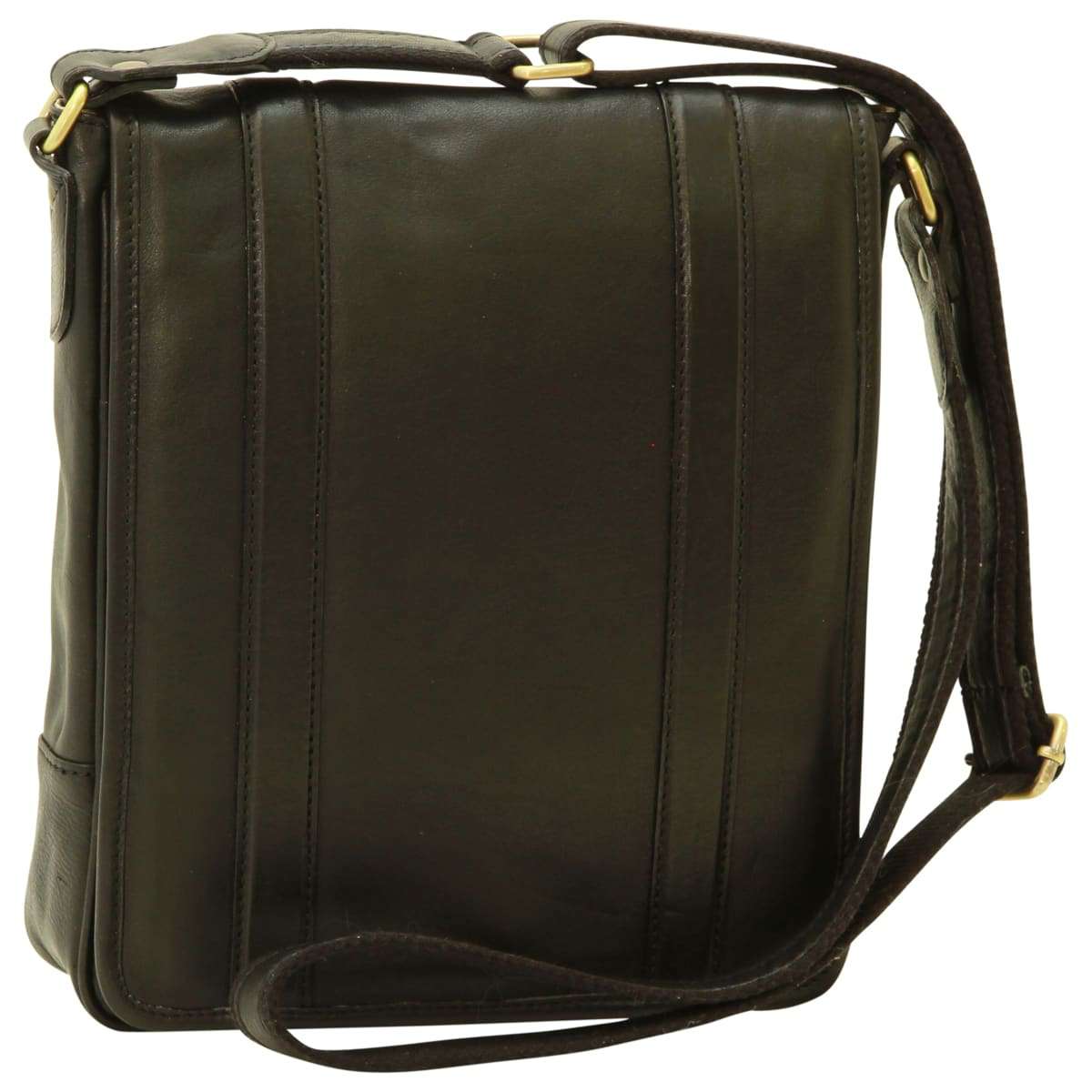 Soft Calfskin Leather Satchel Bag - Black-0