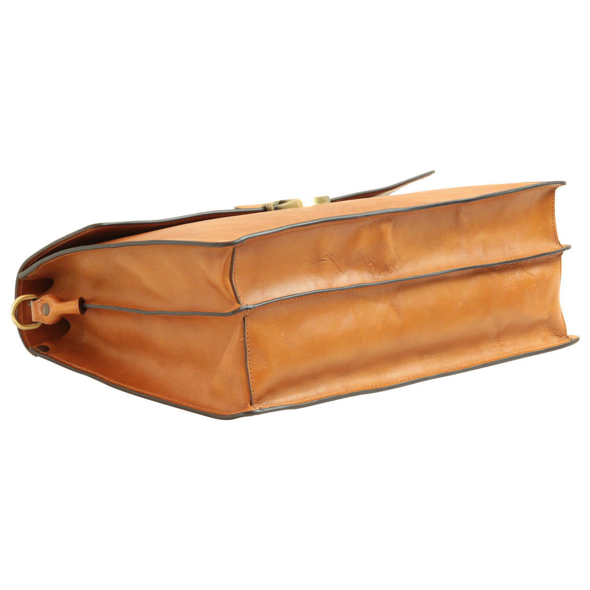 Leather Laptop Briefcase - Brown Colonial-1