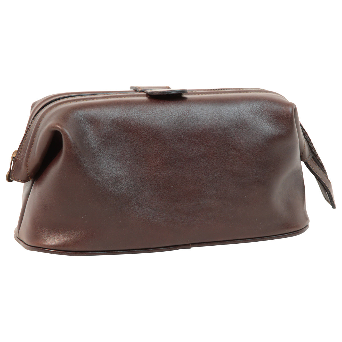 Leather Beauty Case - Dark Brown-0