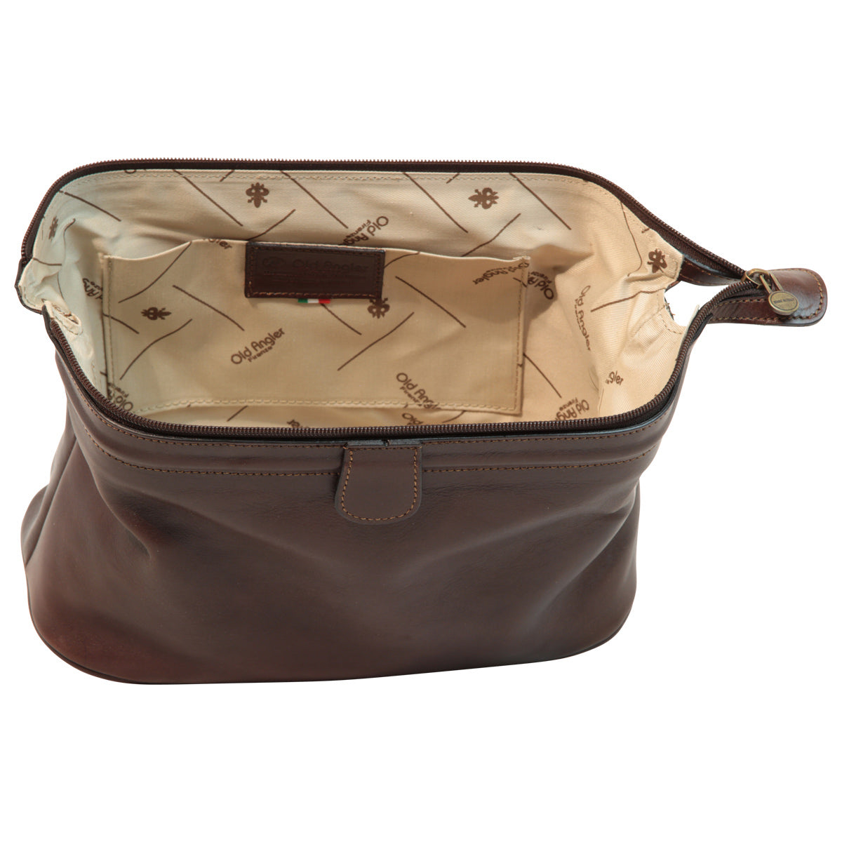 Leather Beauty Case - Dark Brown-1