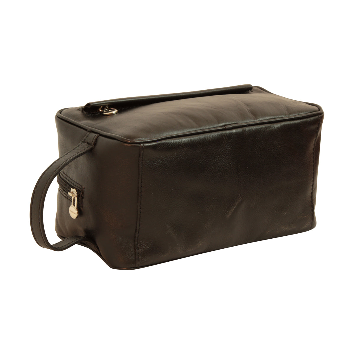 Full-grain calfskin leather beauty case- Black 078989NE-1