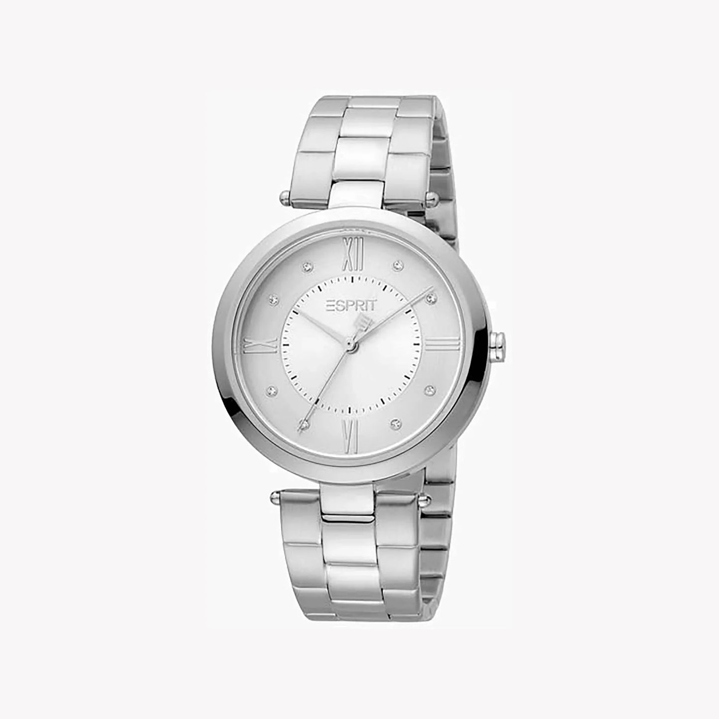 Esprit Women's Silver Stainless Steel Watch, Silver Dial | ES1L196M0035-1