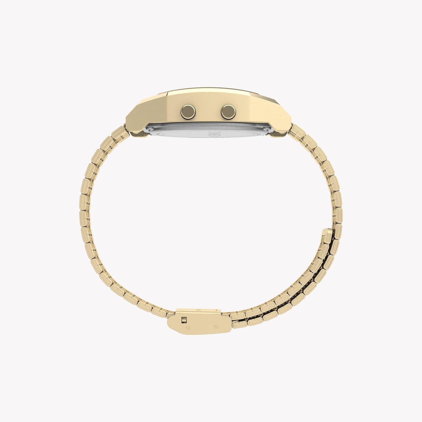 Timex Unisex Gold Tone Stainless Steel Watch, Black Lens | TW2V74300-4