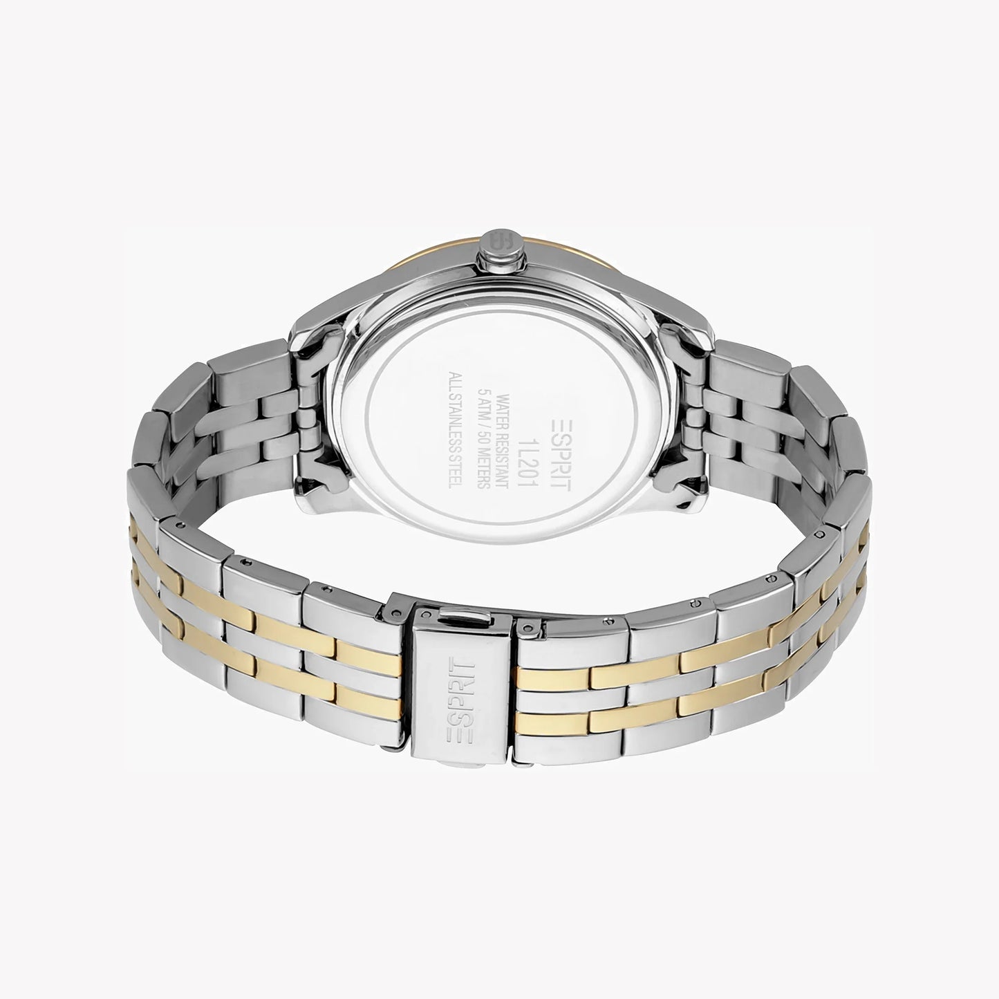Esprit Women's Silver & Gold Stainless Steel Watch, Silver Dial | EWS12345-2
