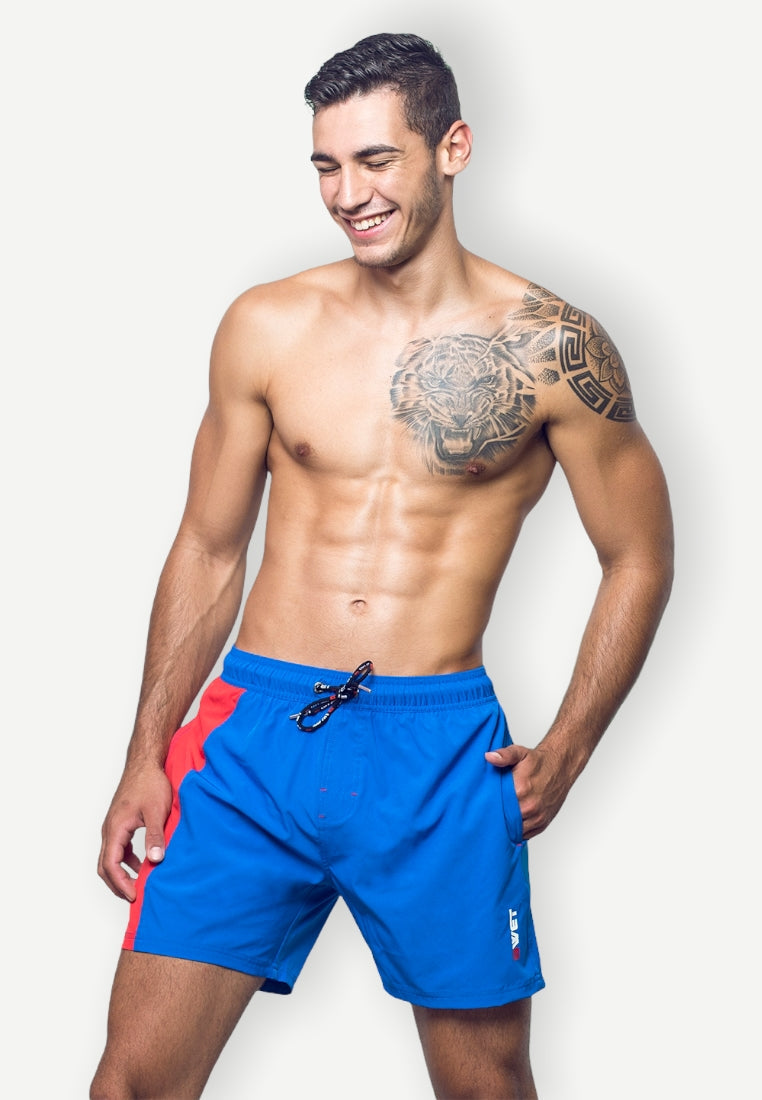Eco-Friendly Quick dry UV protection Perfect fit"Get Ready to Make a Splash with BWET Swimwear's FreeStyle Beach Shorts! Beach Shorts "LALU" Side pockets-1