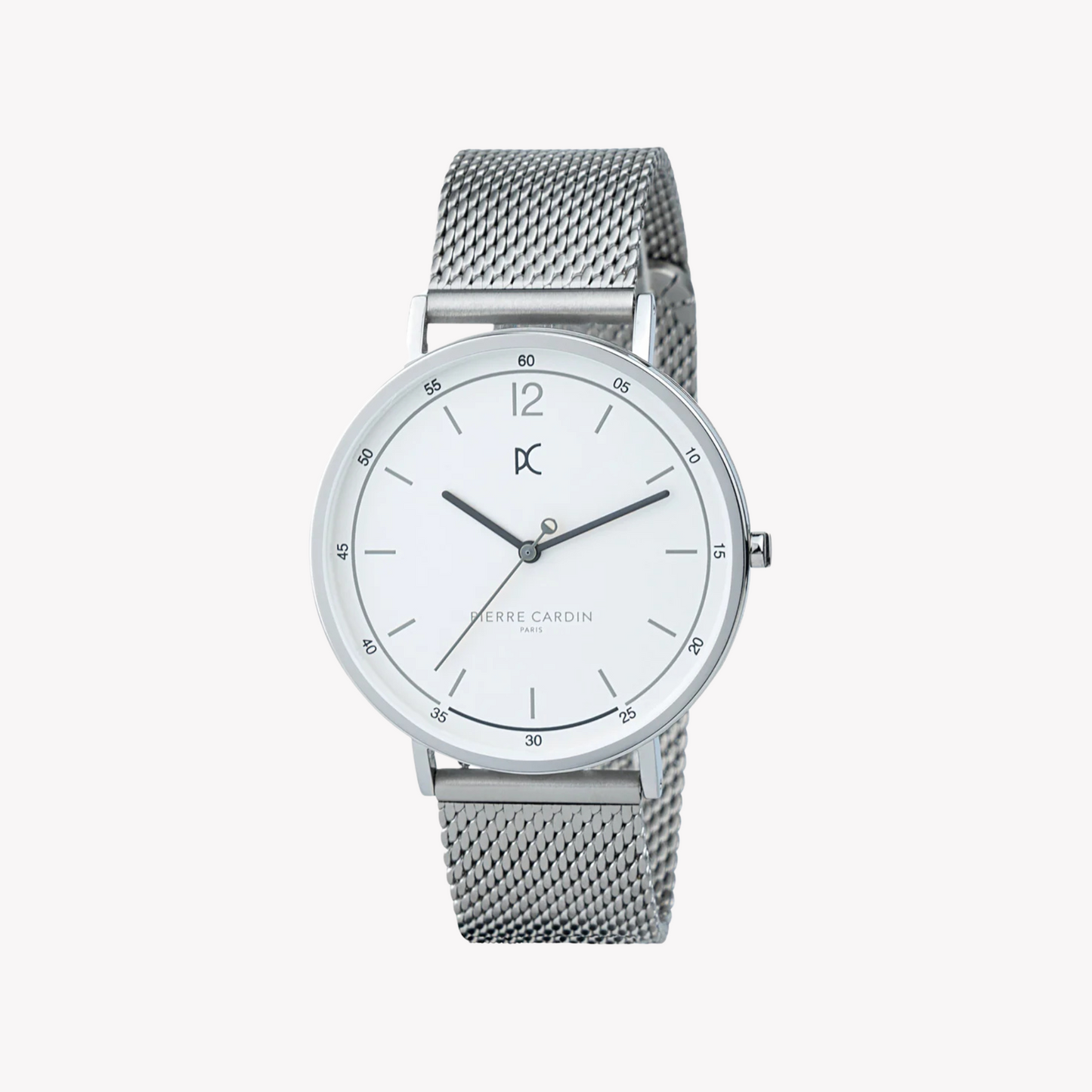 Pierre Cardin Men's Silver Stainless Steel Watch, Round Dial | CBN.3004-0
