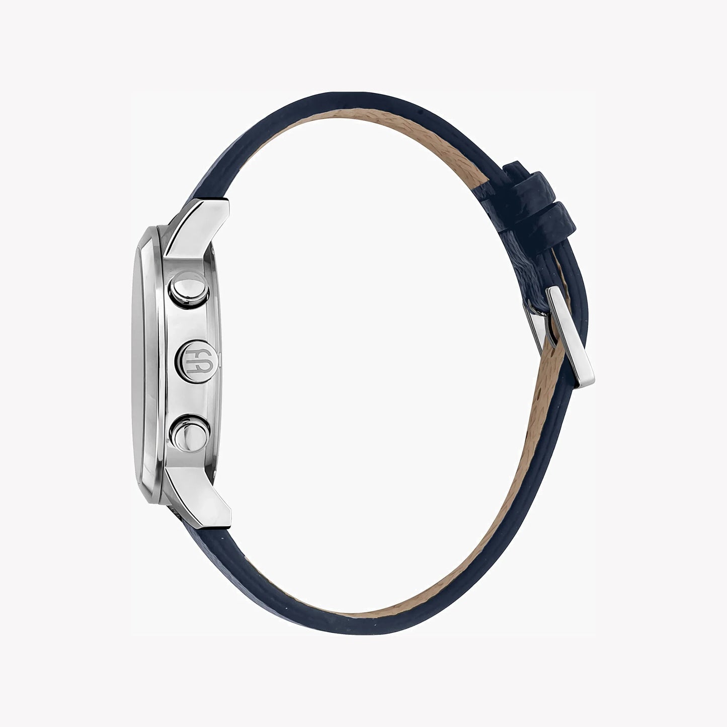 Esprit Men's Blue Leather Watch, Silver Dial | ES1G146M0025-1