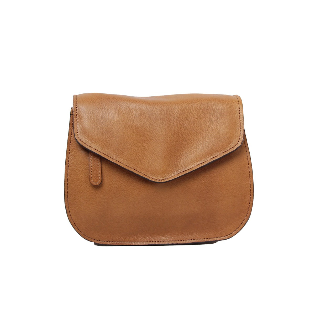 Full grain calfskin shoulder bag-brown colonial-1