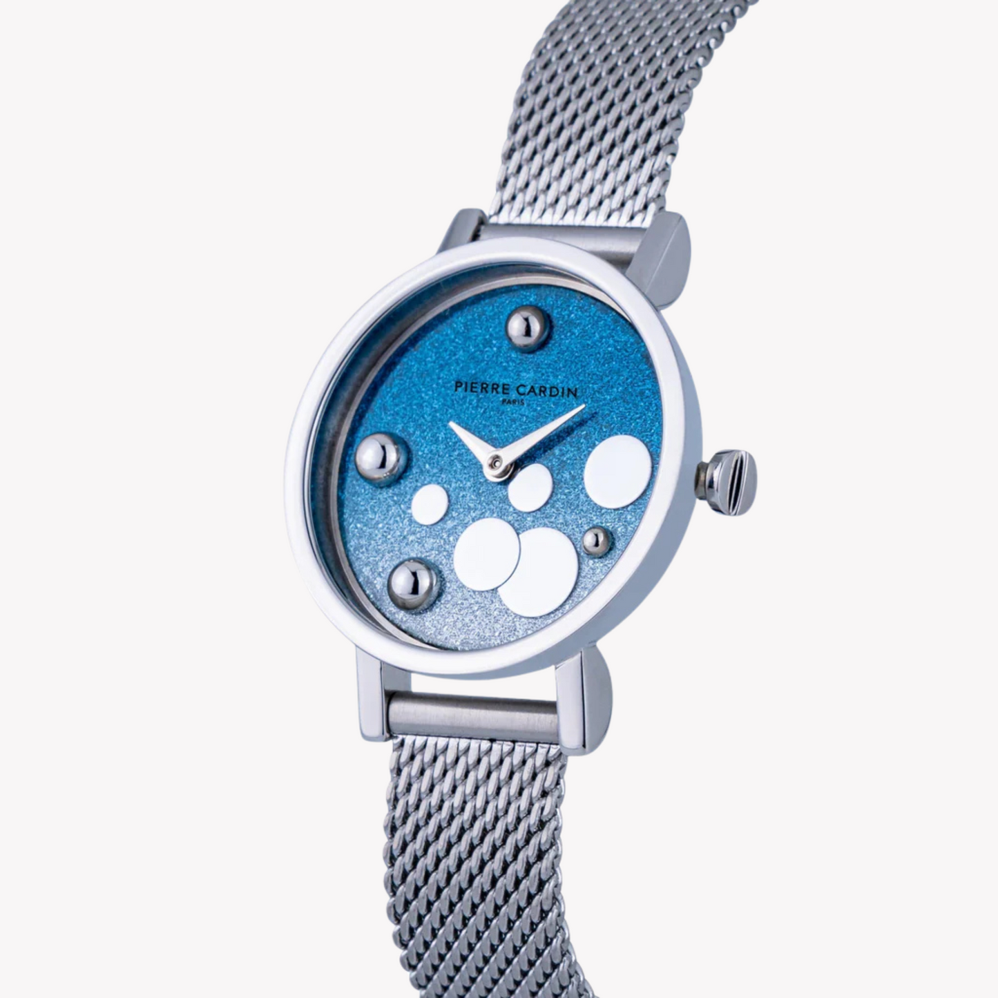 Pierre Cardin Women's Silver & Blue Watch, Stainless Steel | CCM.0512-1