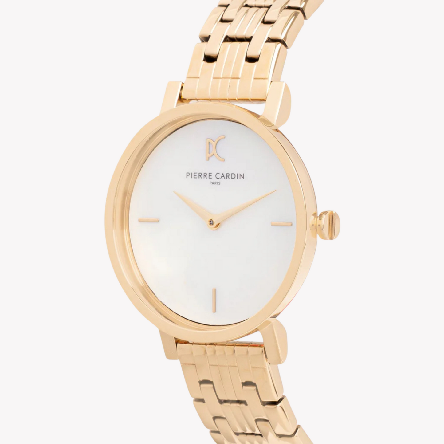 Pierre Cardin Women's Gold Watch, White Mother of Pearls | CCM.0527-1