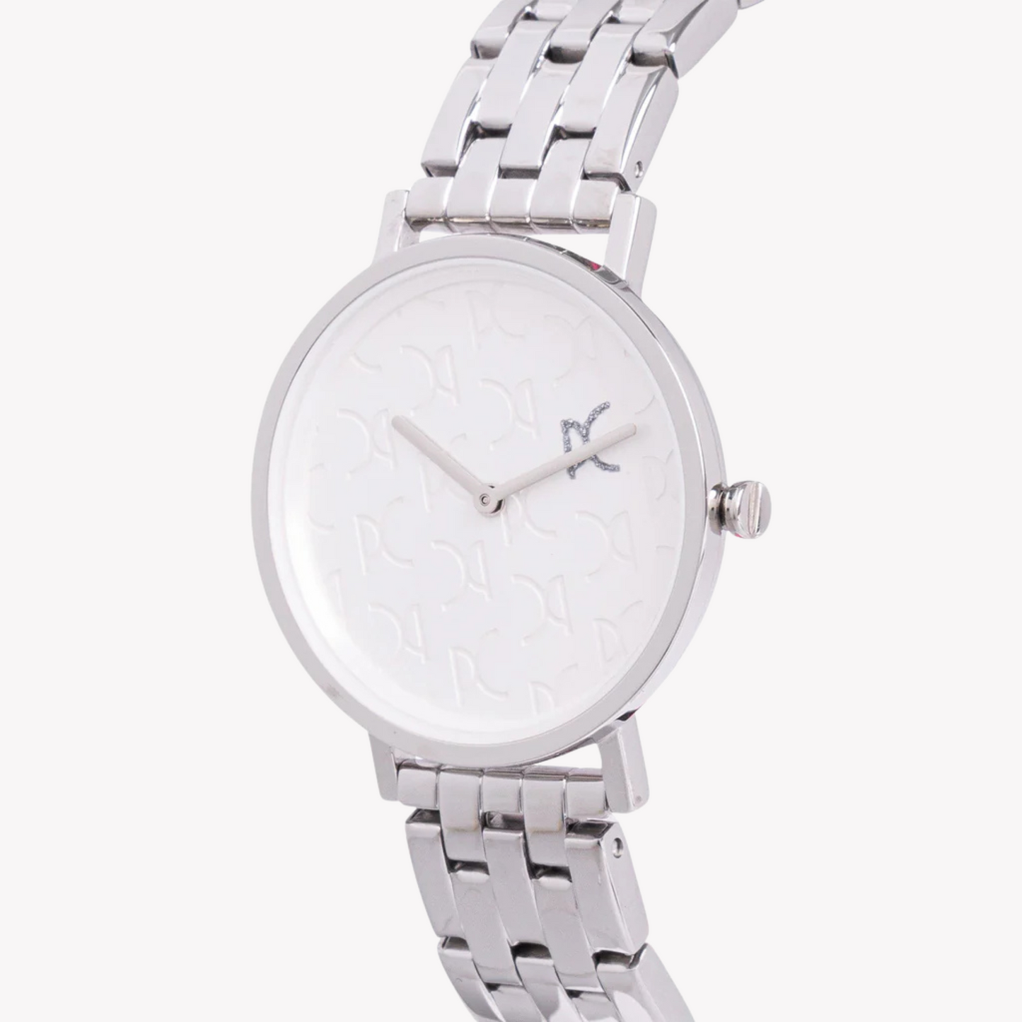 Pierre Cardin Women's Silver Metal Watch, White Dial | CBV.1539-1