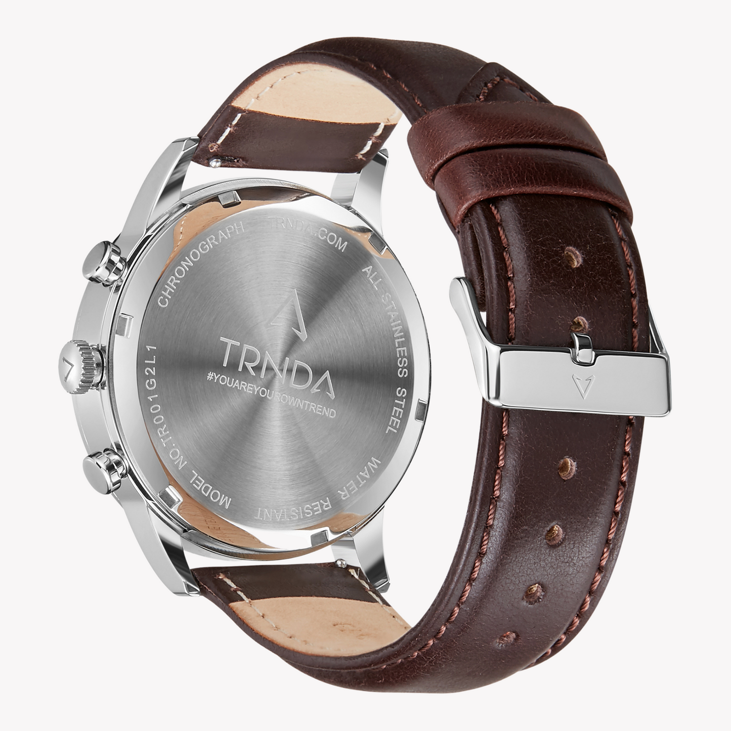 TRNDA Men's Stainless Steel Watch, Seaweed Green Dial | TRN-43MM-4