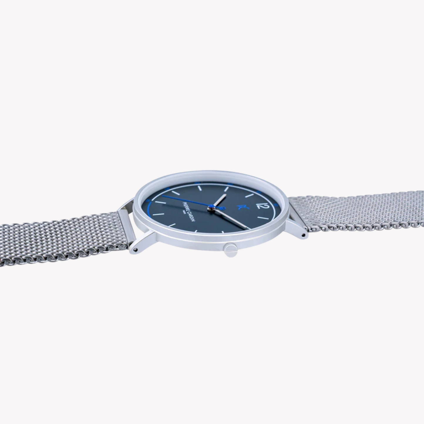 Pierre Cardin Men's Silver Stainless Steel Watch, Blue Dial | CBN.3006-2