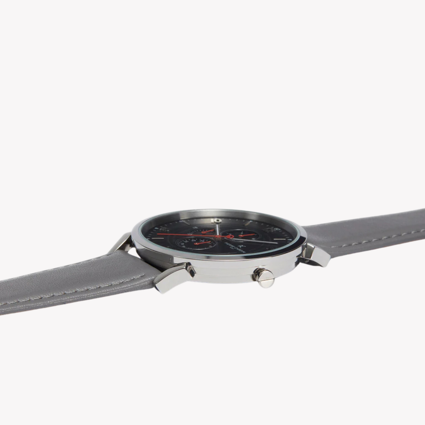 Pierre Cardin Men's Gray Leather Watch, Stainless Steel | CPI.2025-2