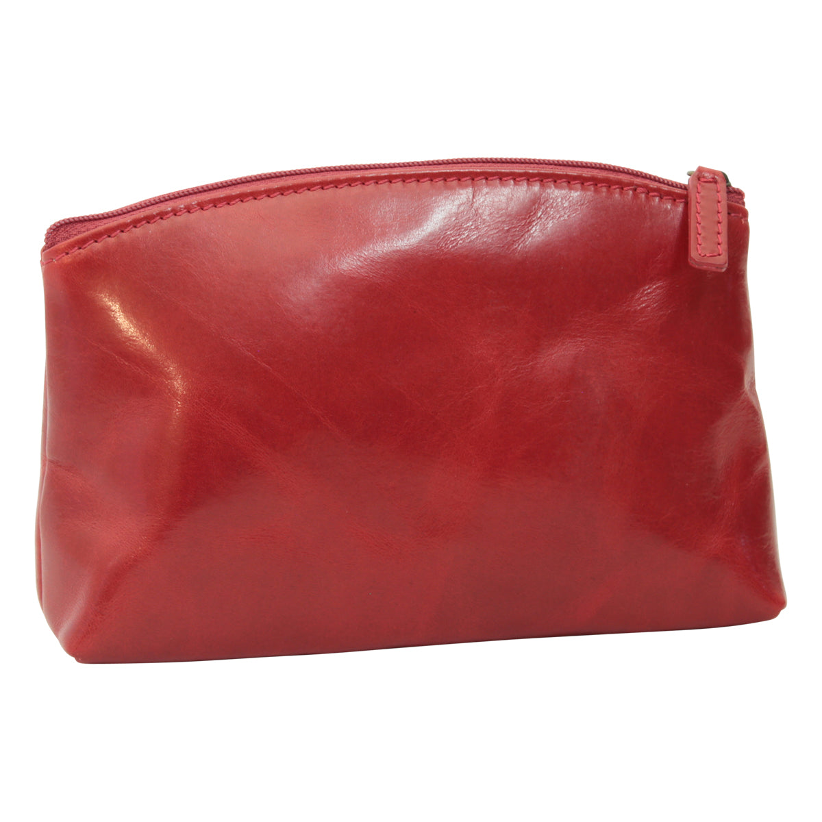 Leather Beauty case - red-1