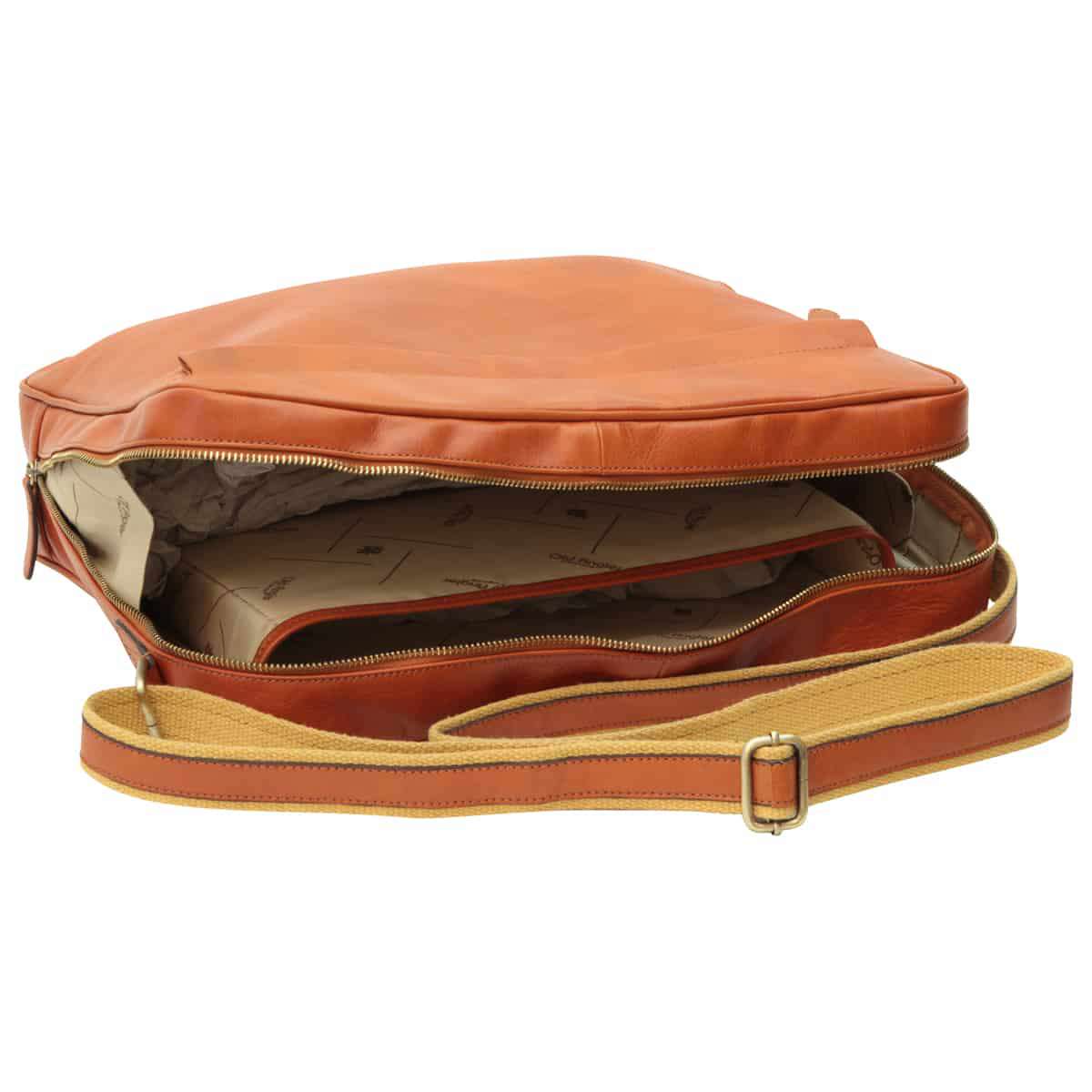 Vachetta Leather Messenger - Brown Colonial-1