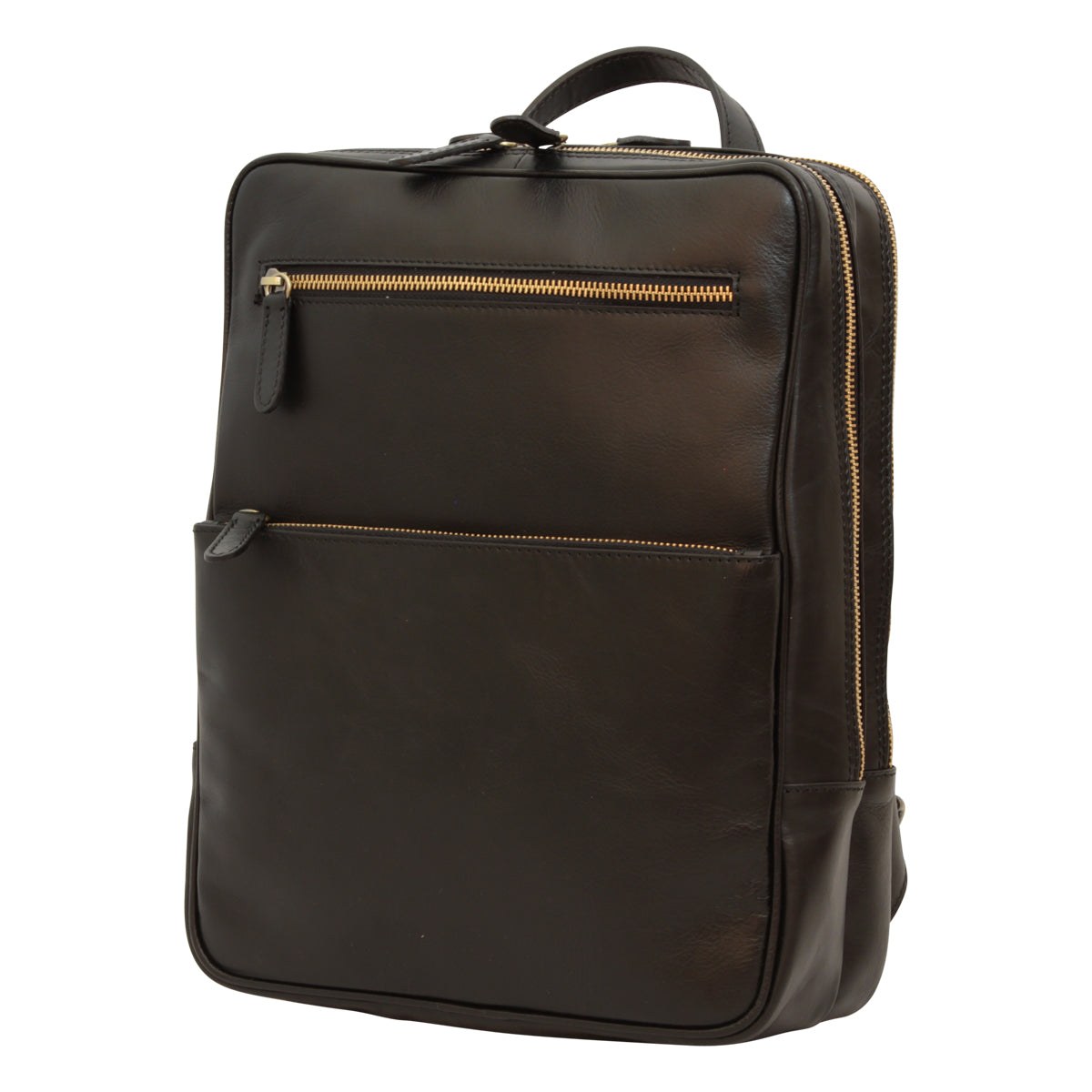 Leather backpack - black-0