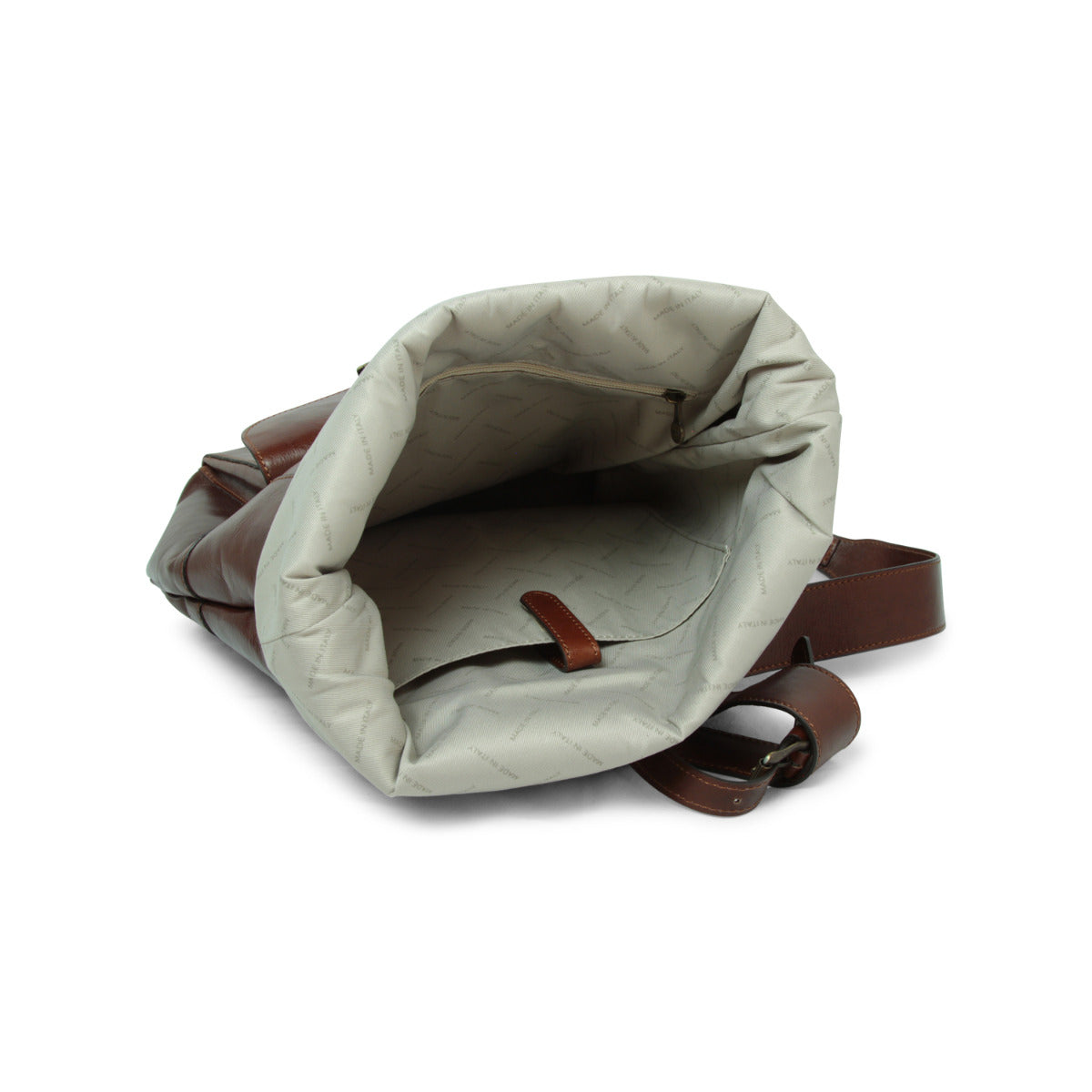 Full grain Leather backpack - Brown 4151-1