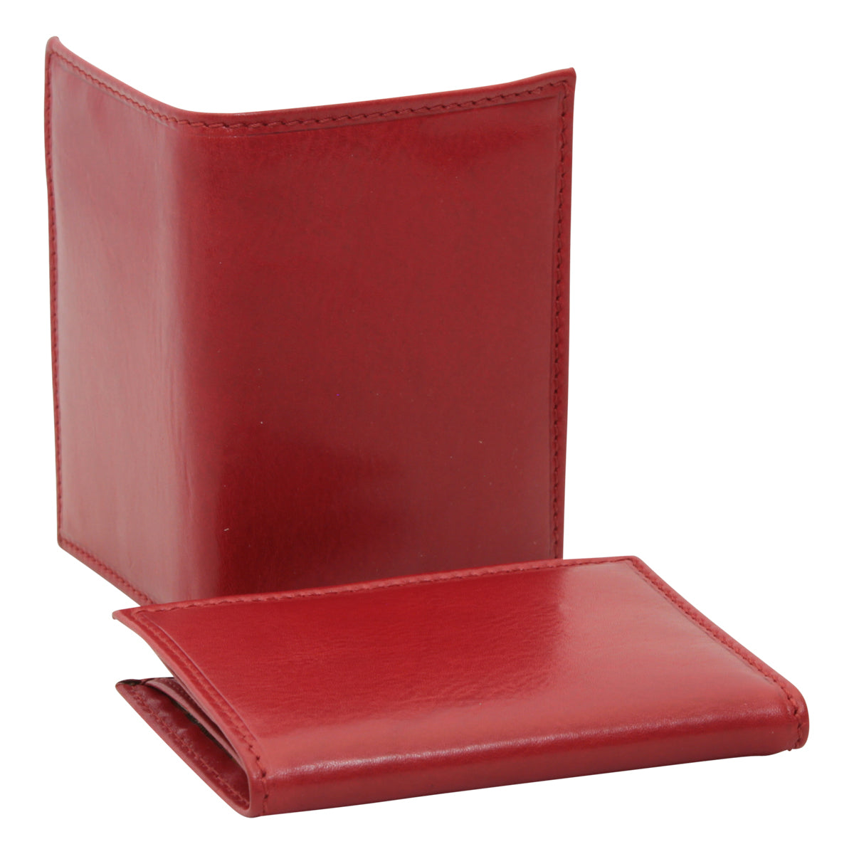 Leather wallet - red-1