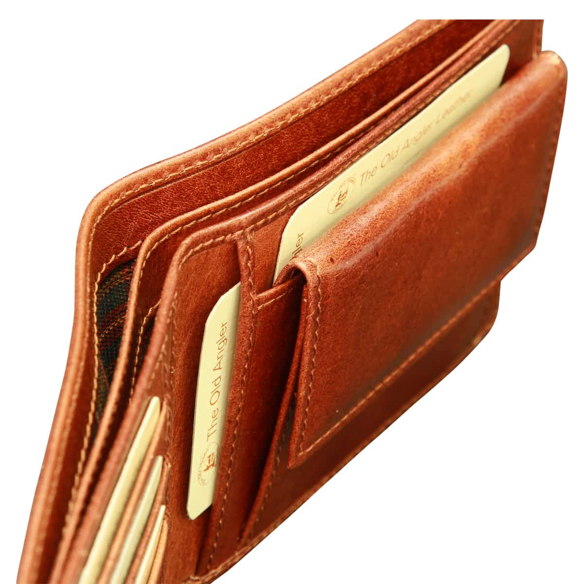 Cowhide leather wallet - Brown with RFID-1