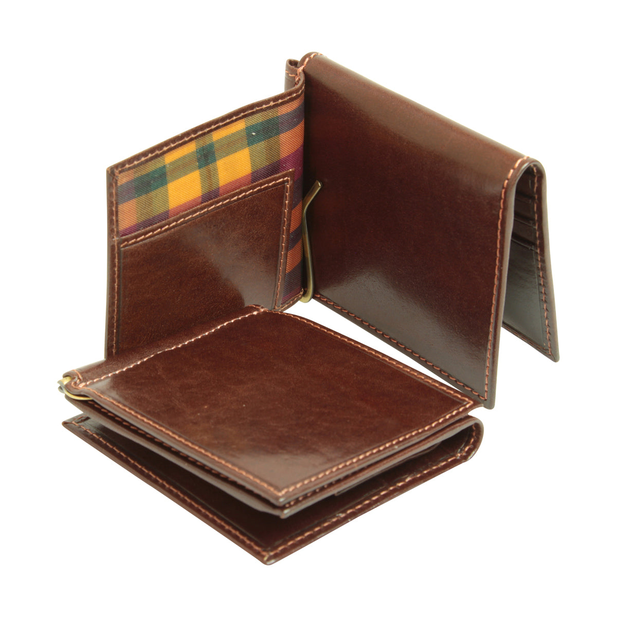 Three part wallet - Brown-1