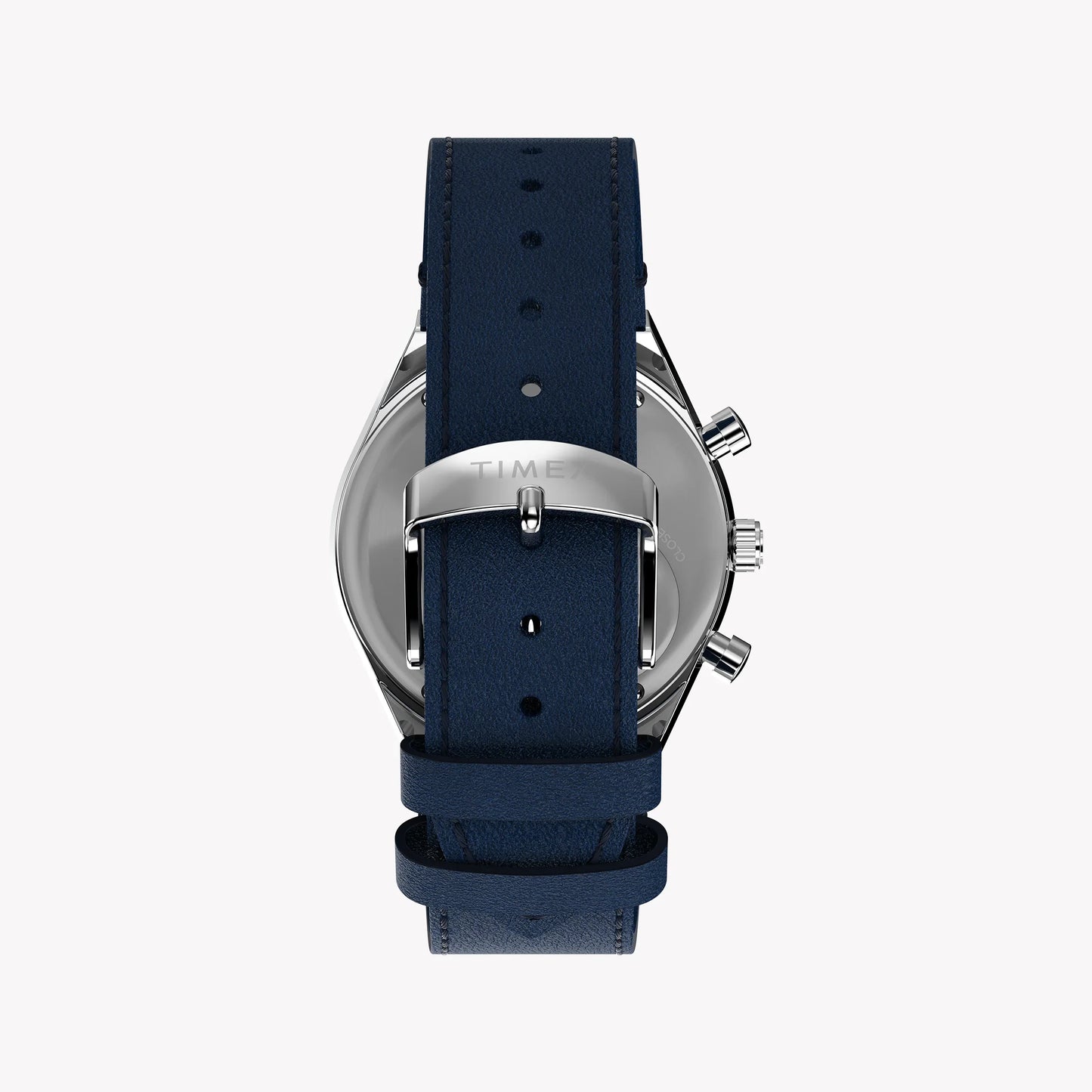 Timex Men's Blue Leather Chrono, Stainless Steel | TW2W51700-2