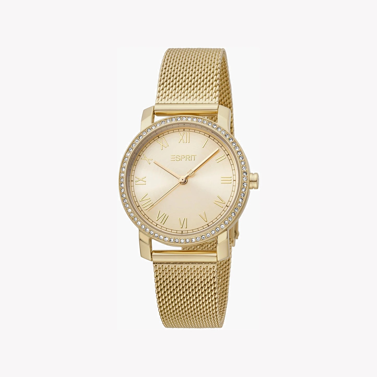 Esprit Women's Gold Stainless Steel Watch, Champagne Dial | ES1L083M0015-1