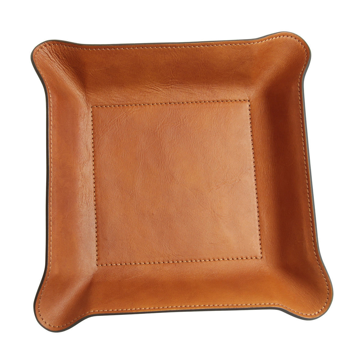 Leather Catchall Tray - Colonial Brown-1