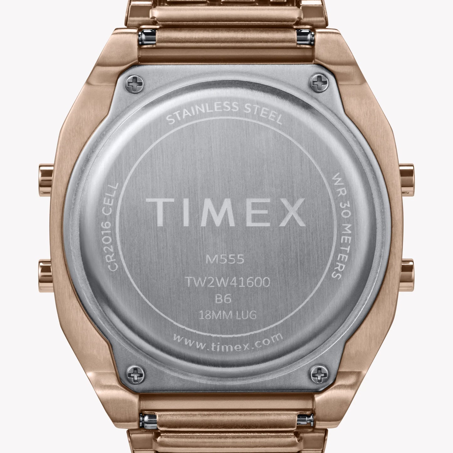Timex Women's Rose Gold-Tone Watch, Pink Accents | T80-3