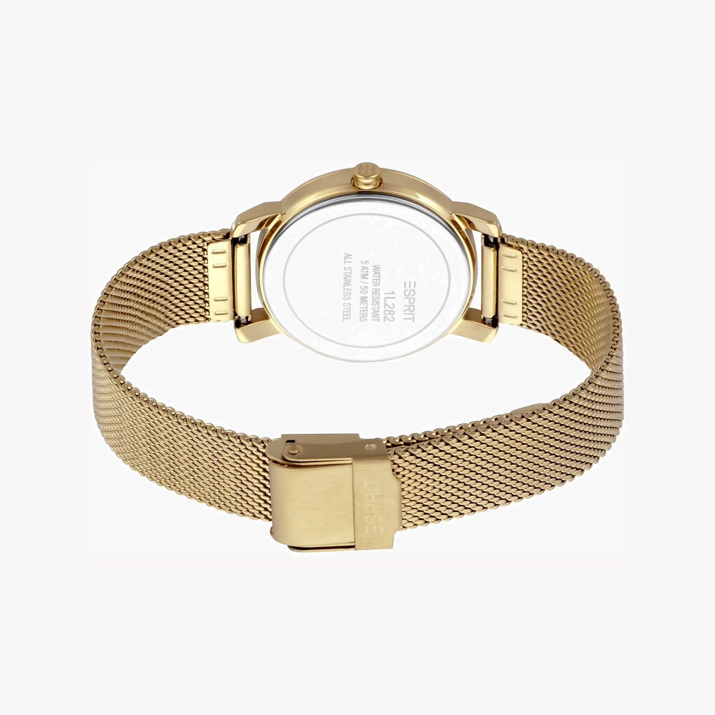 Esprit Women's Gold Stainless Steel Watch, Champagne Dial | ES1L083M0015-3