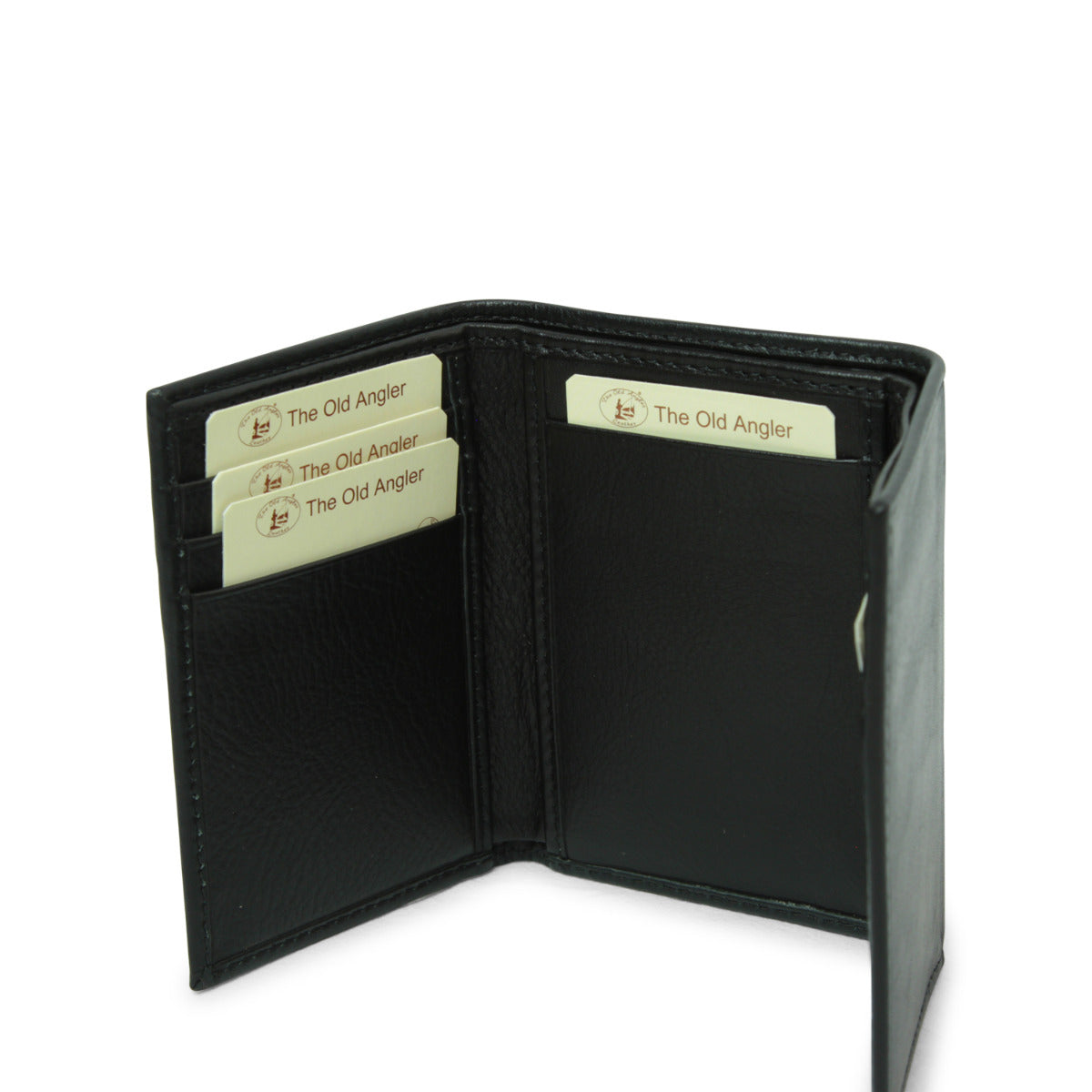 Leather wallet with RFID- black-1