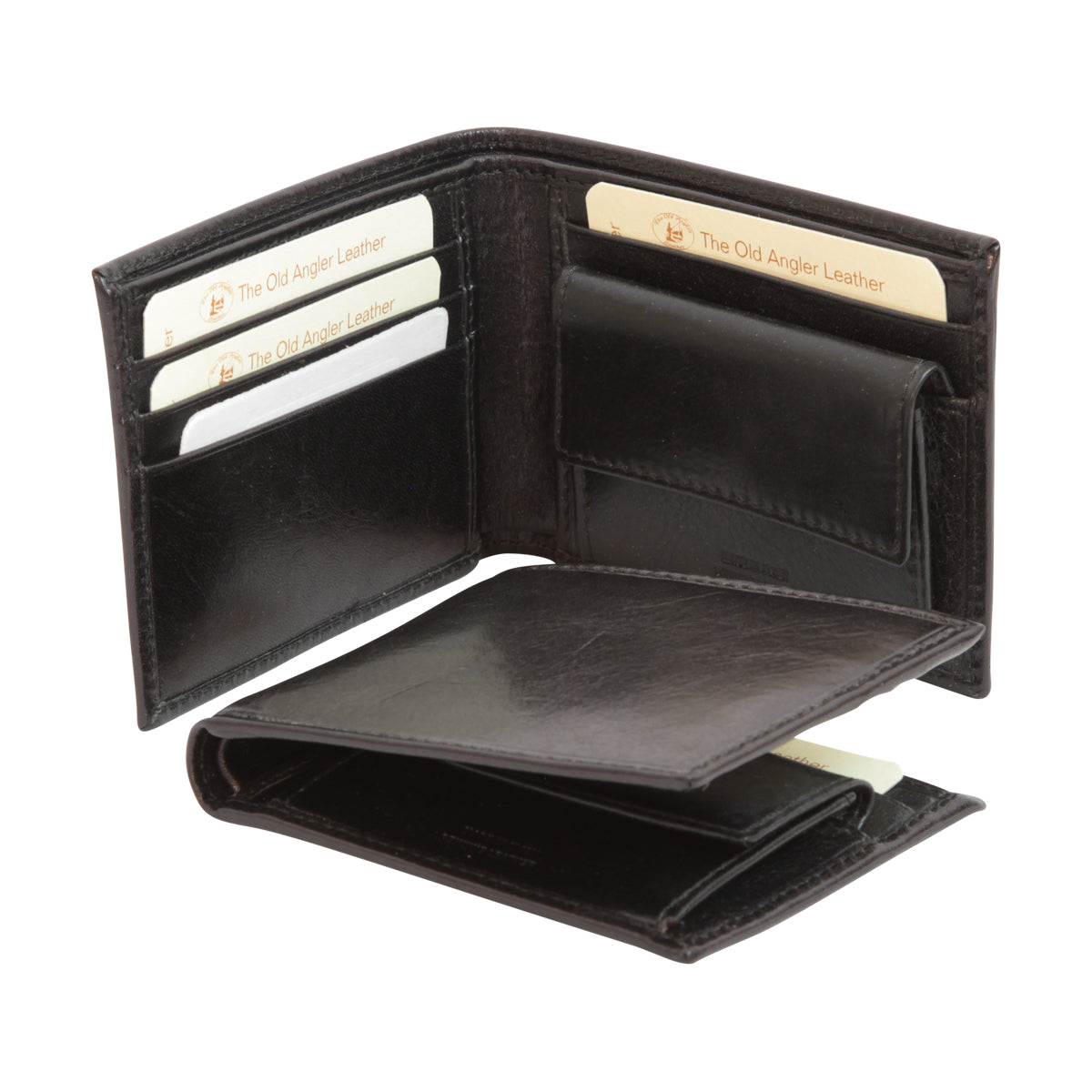 Leather wallet with RFID- black-0