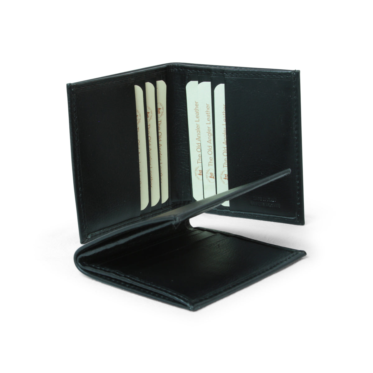 Small leather wallet - black with RFID-1