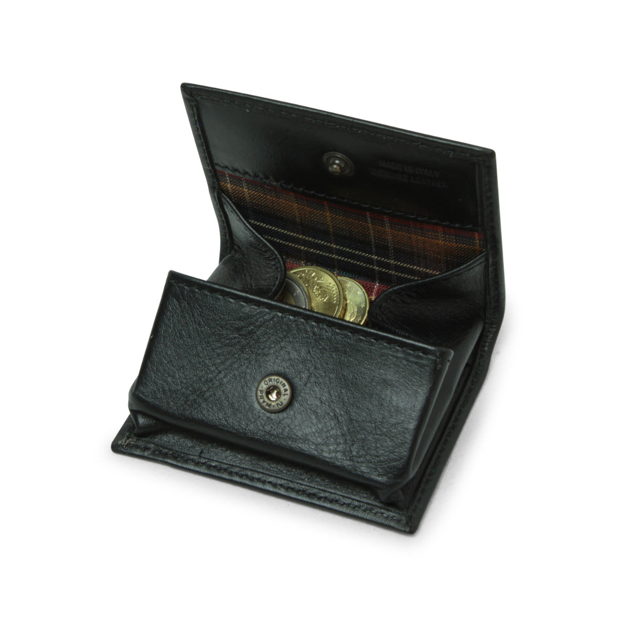 Leather Coin Purse - Black-1