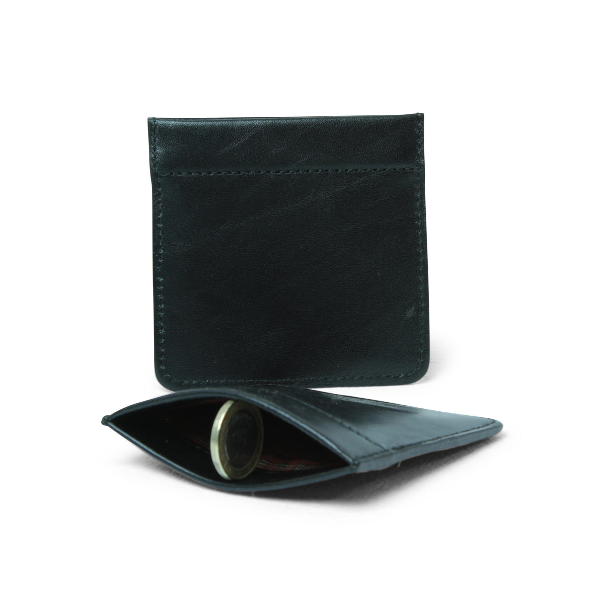 Leather coin purse - black-0
