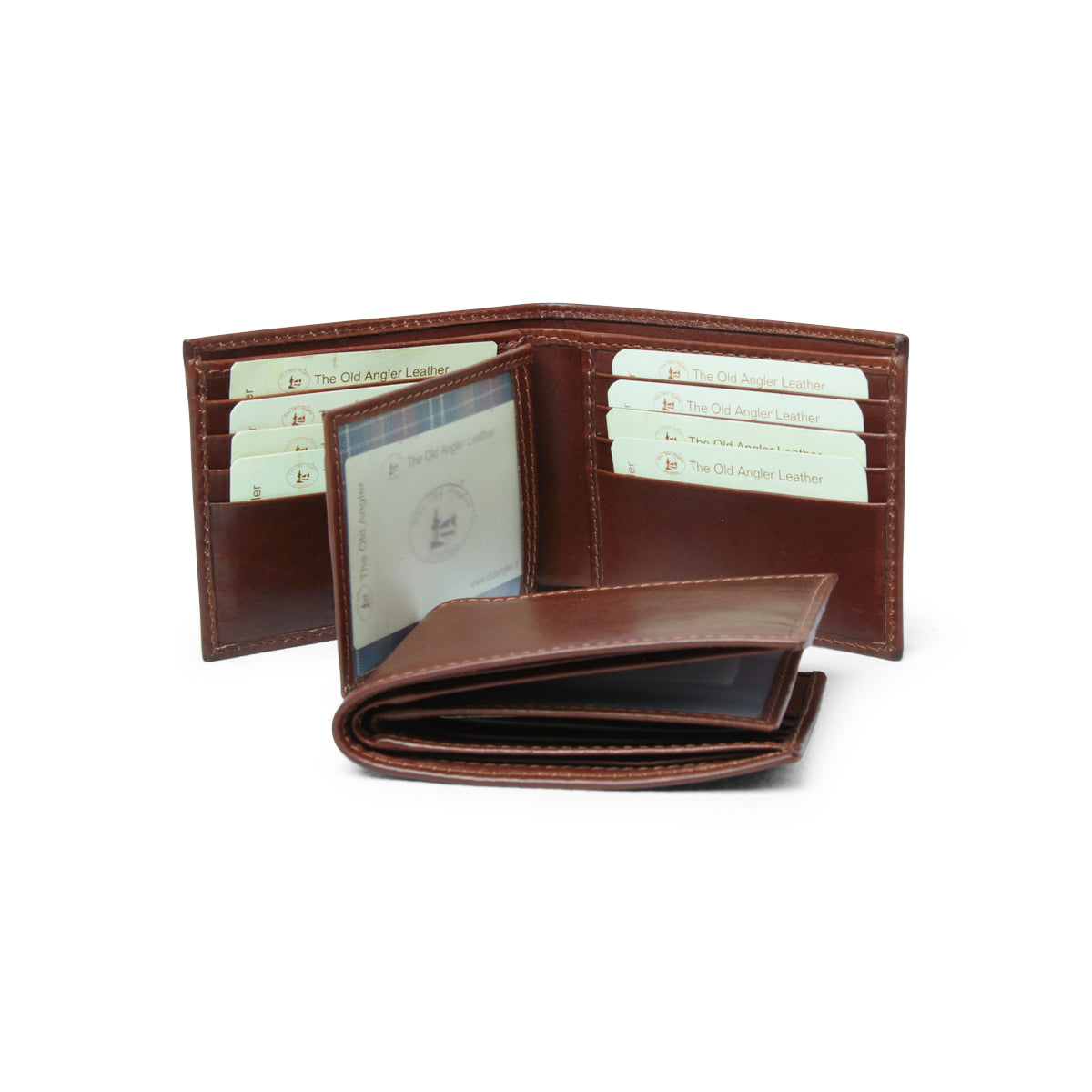 Leather wallet - brown with RFID-1
