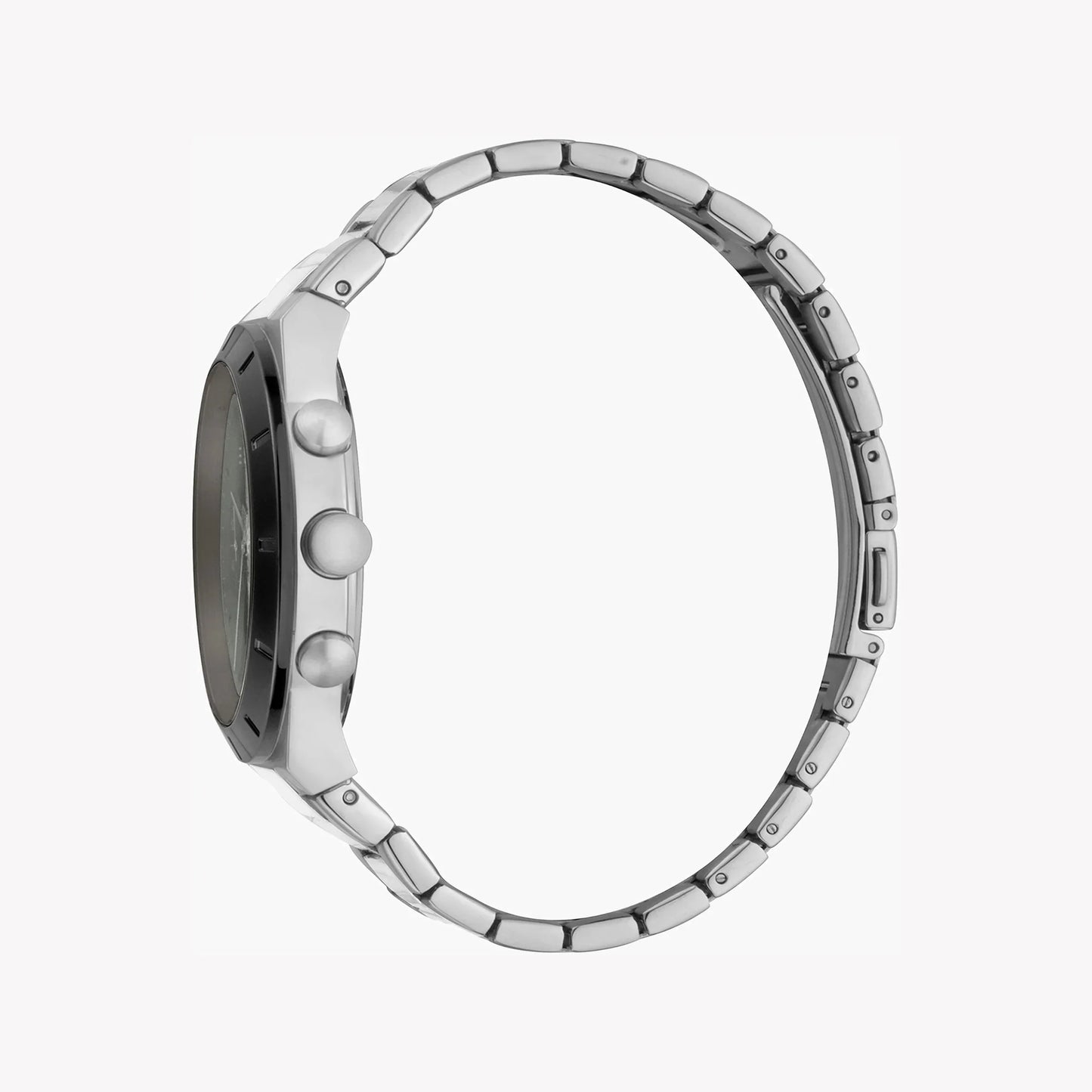 Esprit Men's Silver Stainless Steel Watch, Black Dial | ES1G090M0035-1