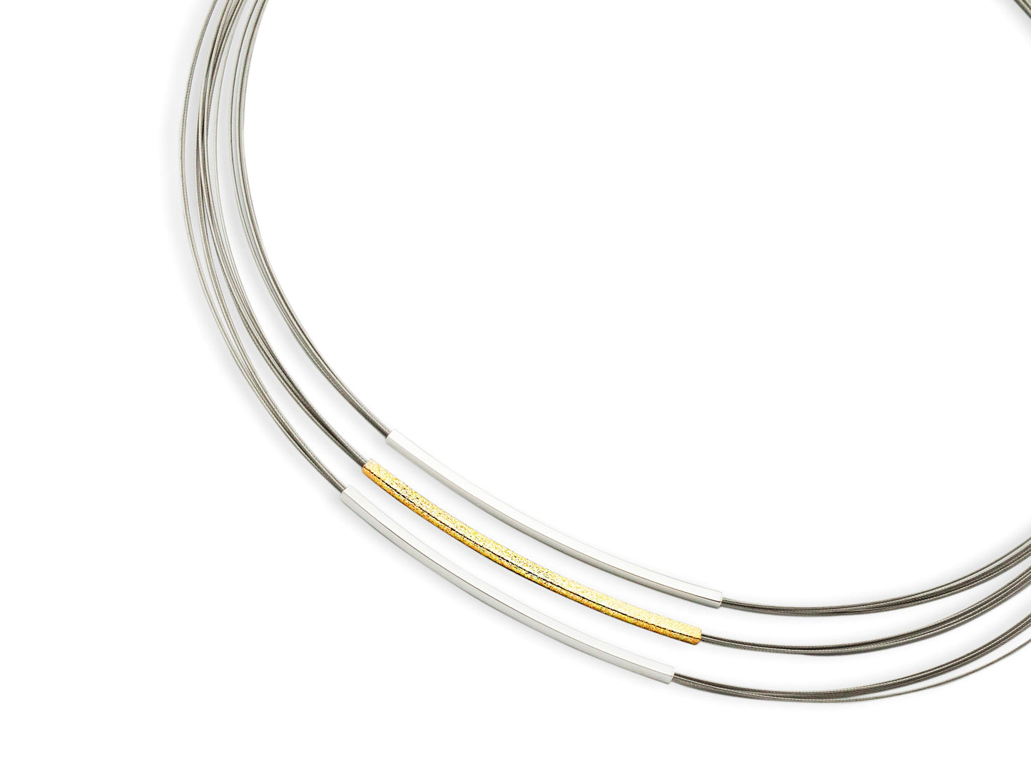 Gala Design Ketting Tripple Square Gold J0032-1