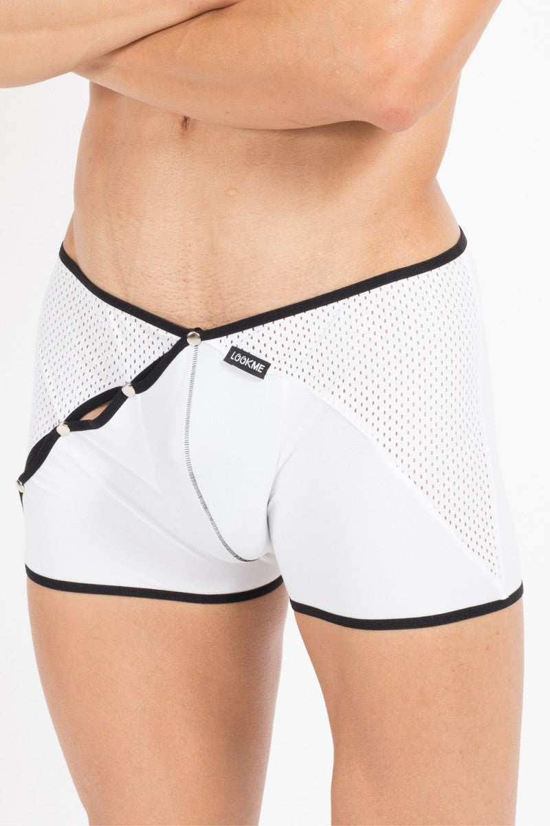 weiß/schwarzer Herren-Boxer Mixing 43-67 XL von Look Me-0