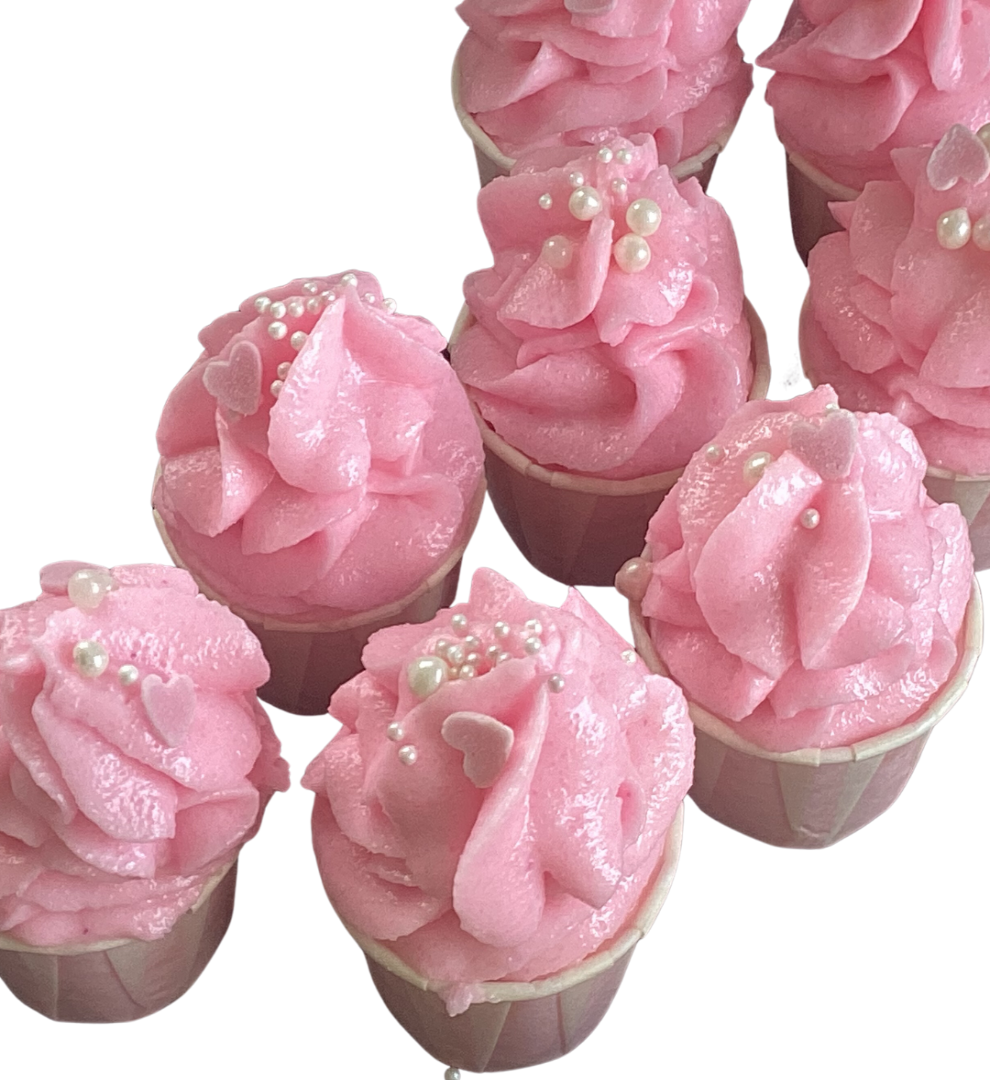 Luxury Handmade Shea and Cocoa Butter Bath Creamer in Love on the Beach - Mini Cupcake Creamer-0