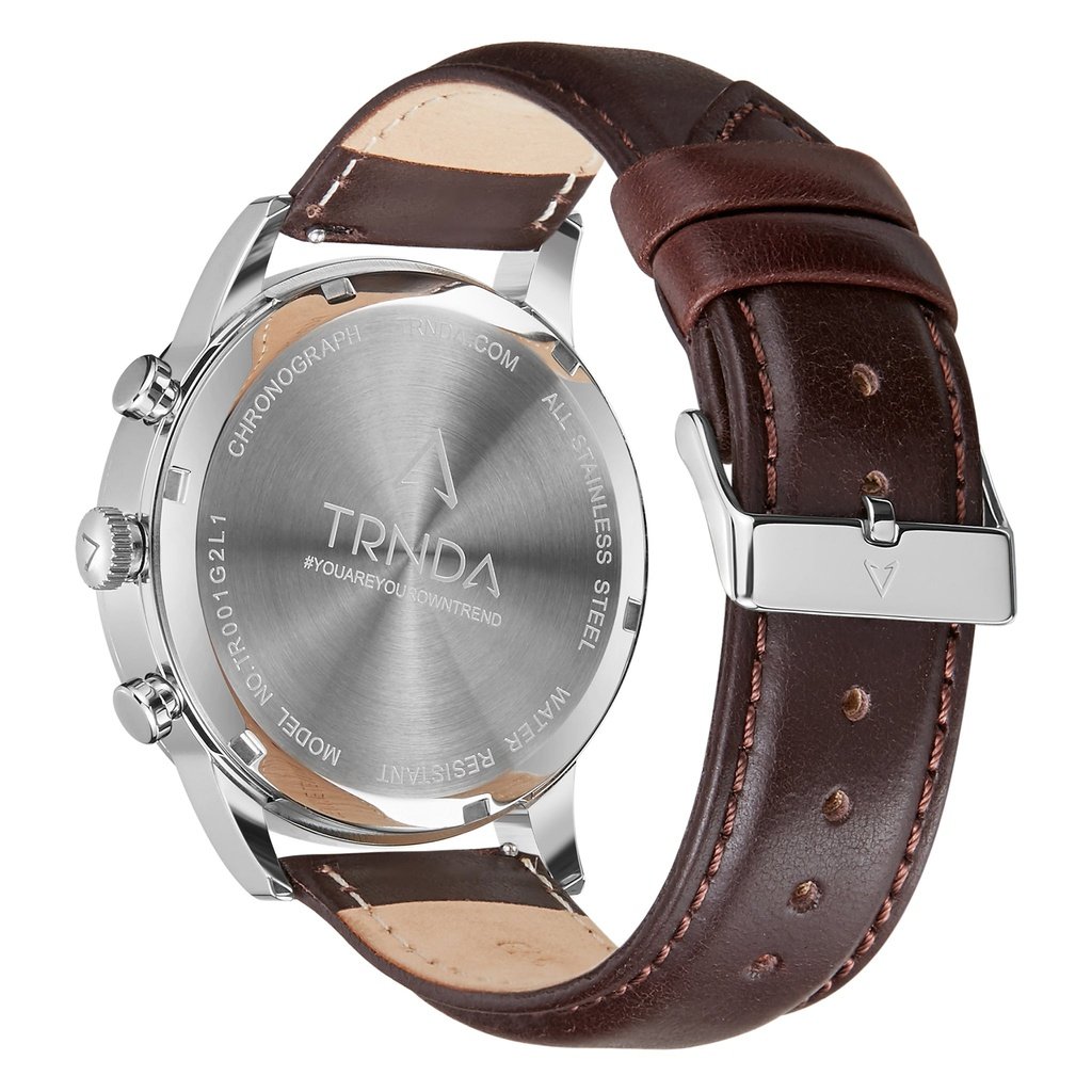 TRNDA Men's Stainless Steel Watch, Gray Dial | TRNDA43MM-3