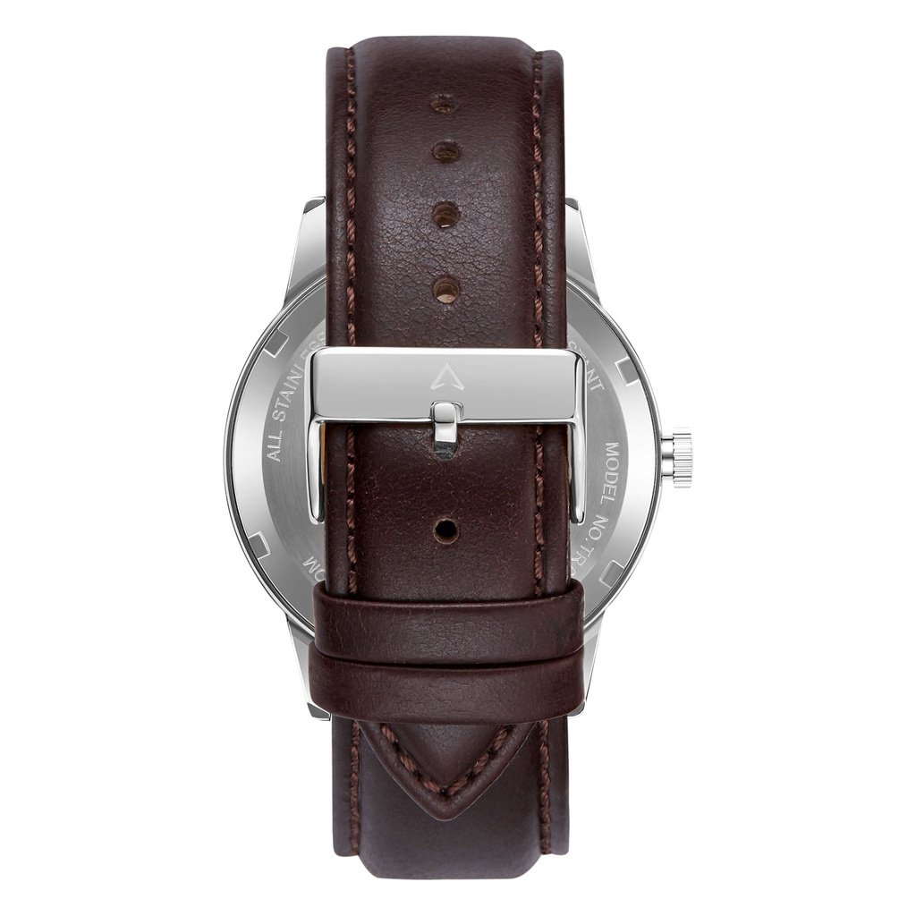 TRNDA Men's Stainless Steel Watch, Green Dial, Brown Band | TRN-43SGB-4