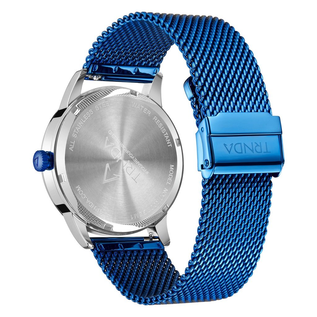 TRNDA Men's Stainless Steel Watch, Silver Dial | TRNDA43MM-3