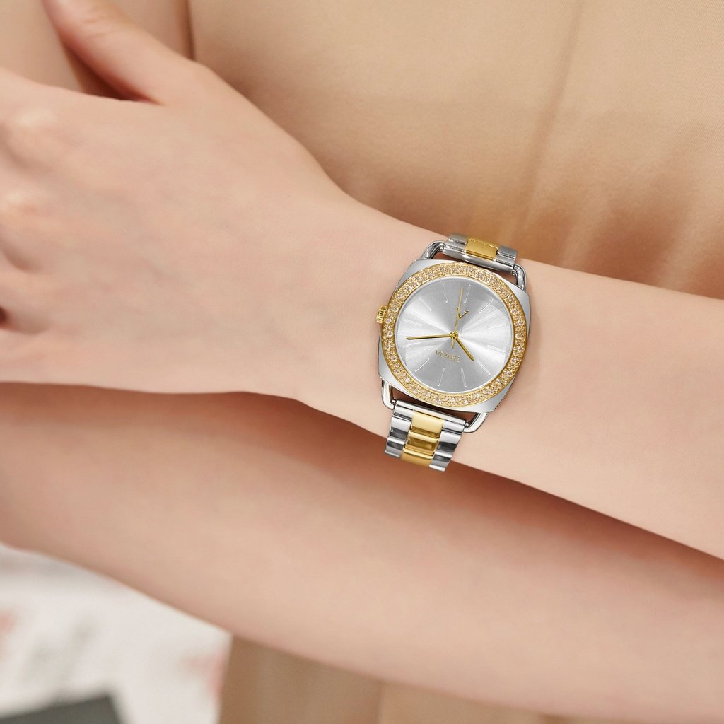 TRNDA Women's Stainless Steel Watch, Silver Dial | TRN-SS35G-1