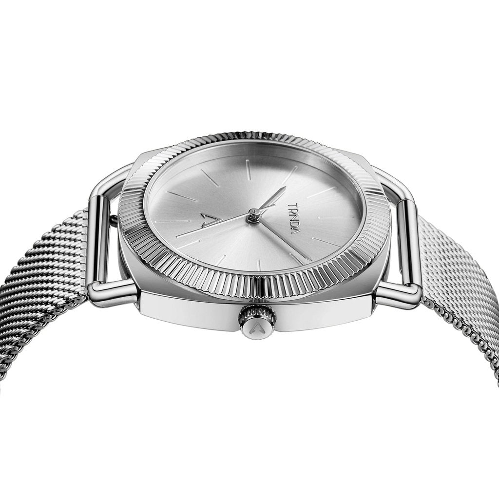 TRNDA Women's Stainless Steel Watch, Silver Dial | TRNDA-SS35.8-2