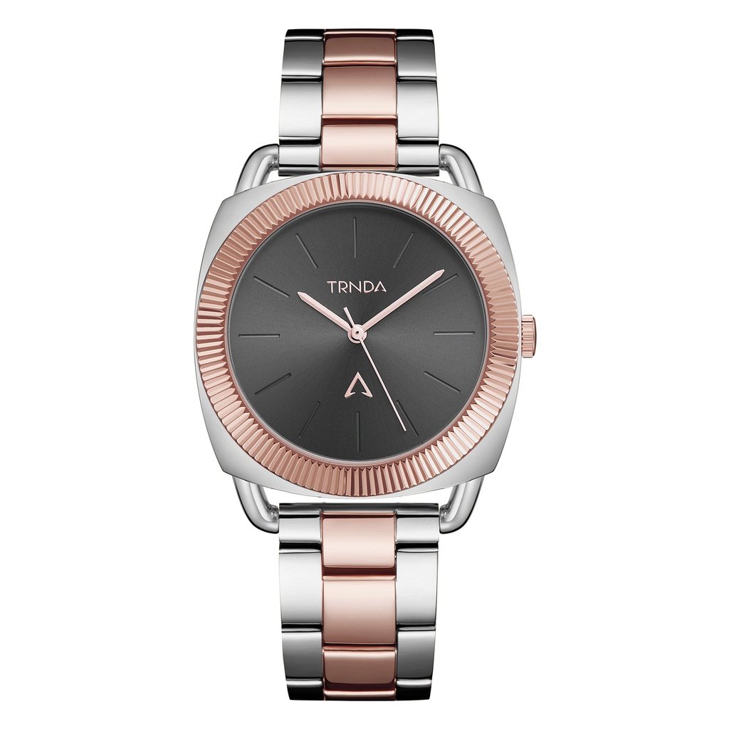 TRNDA Women's Stainless Steel Watch, Two Tone Silver-Rose Gold | TRN-WCH-001-0
