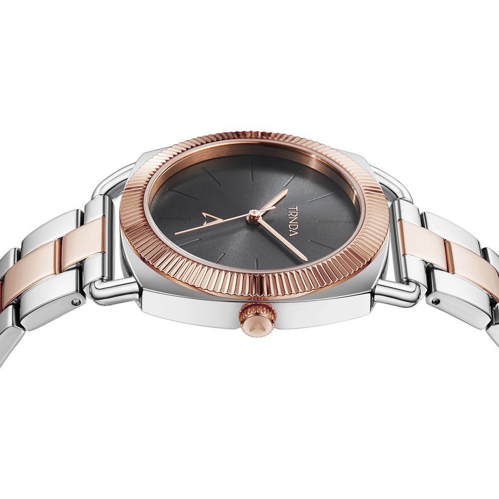 TRNDA Women's Stainless Steel Watch, Two Tone Silver-Rose Gold | TRN-WCH-001-2