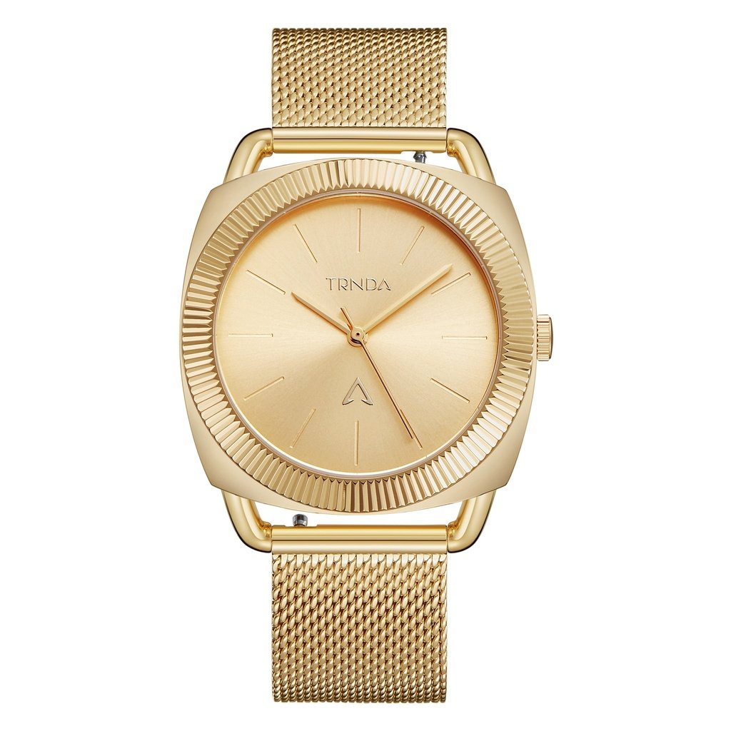 TRNDA Women's Gold Stainless Steel Watch, Gold Dial | TRNDA-001-0