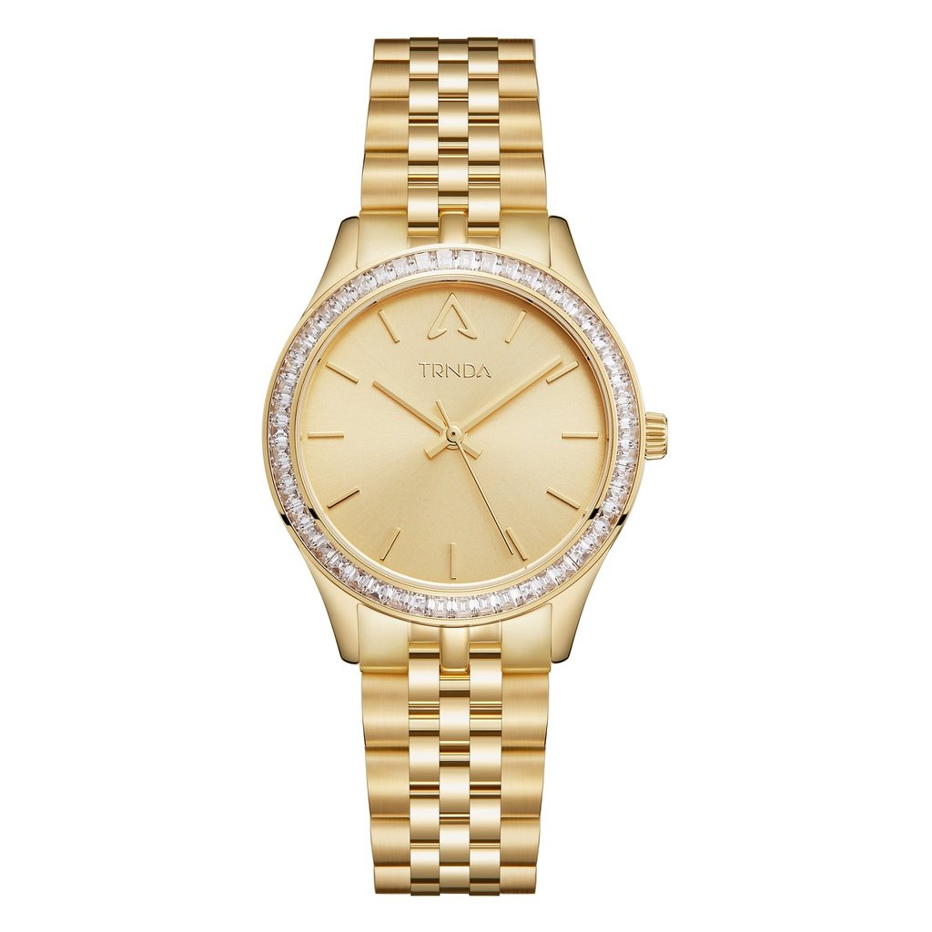 TRNDA Women's Gold Stainless Steel Watch, Gold Dial | TRN-W32G-0